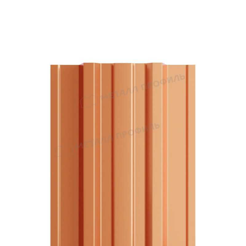 Штакетник Металл Профиль TRAPEZE-T 0,5 AGNETA® Copper/Copper Медный/Медный