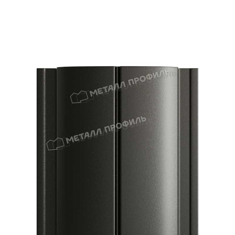 Штакетник Металл Профиль ELLIPSE-T 0,5 PURMAN® RAL 9005 Черный темный